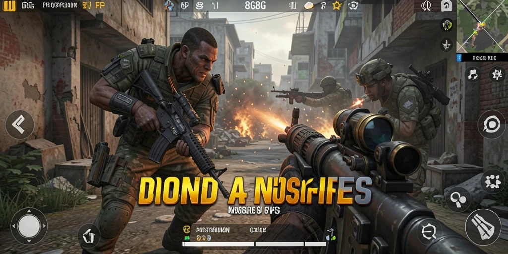 Tampilan gameplay seru dan intens dalam <strong>8G8G</strong> saat bermain FPS.