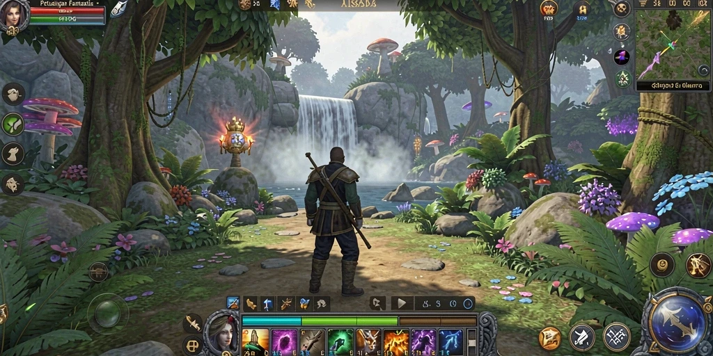 Gameplay mendebarkan dalam petualangan RPG 9939.