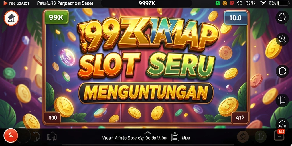 Screenshot utama 99ZK menunjukkan keseruan gameplay Slot yang mendebarkan.