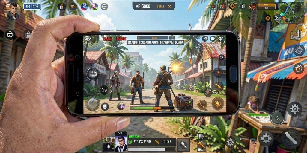 Screenshot gameplay strategi API5000 menunjukkan intensitas dan taktik yang mendebarkan.