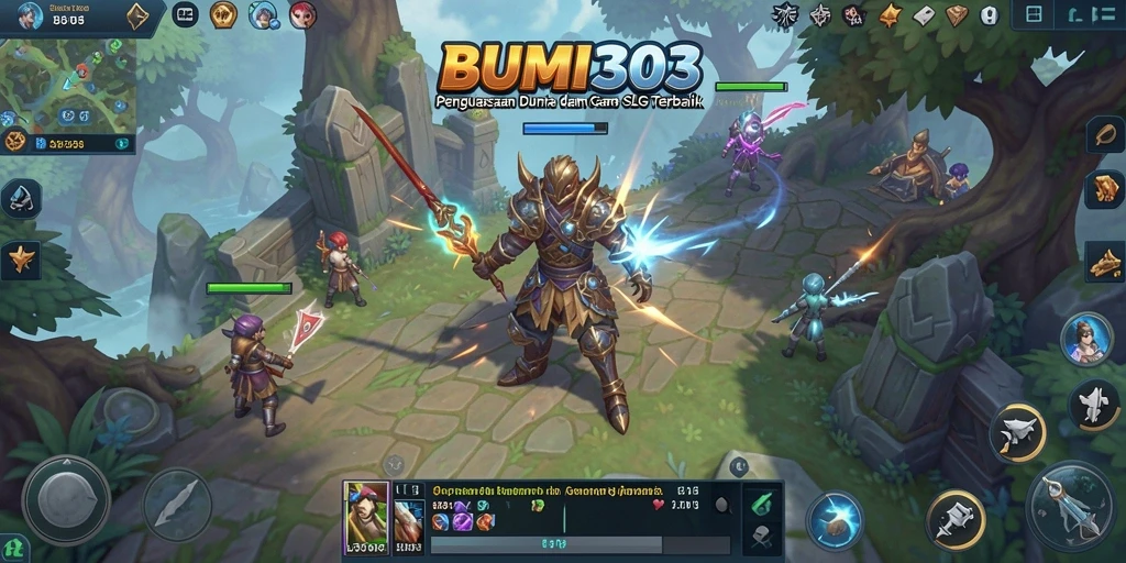 Screenshot gameplay BUMI303 menunjukkan aksi pertempuran yang intens.