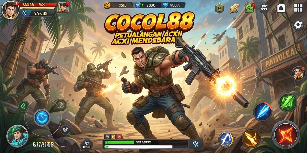 Gameplay COCOL88 menunjukkan aksi mendebarkan di setiap level.
