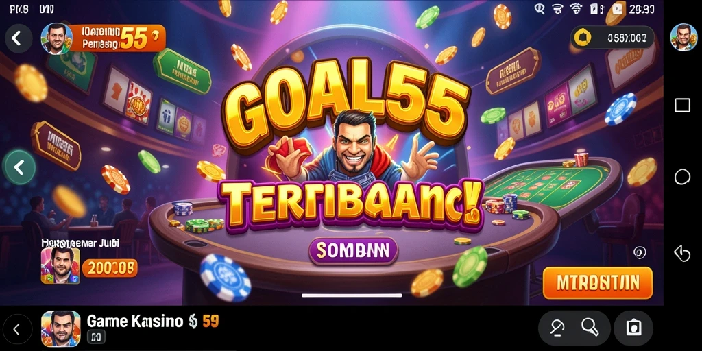 Tampilan menarik gameplay Kasino di GOAL55 dengan grafis memukau.