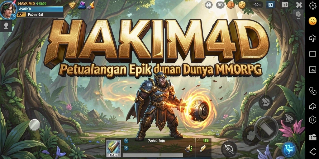 Tampilan gameplay HAKIM4D yang memukau dalam dunia MMORPG.