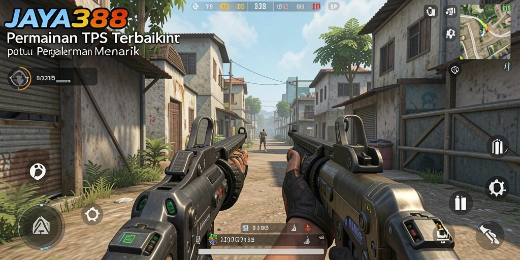 Screenshot gameplay JAYA388 yang menunjukkan aksi TPS seru.