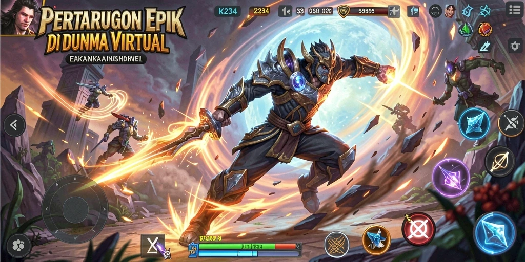 Tangkapan layar K234 menampilkan aksi pertarungan penuh adrenalin.