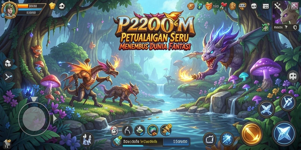 Tangkapan layar gameplay P200M menampilkan aksi seru di dunia petualangan yang menakjubkan.