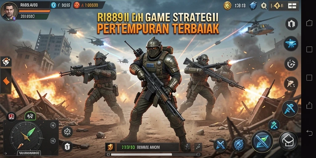 Tampilan menarik dari gameplay strategi RI889 yang epik.
