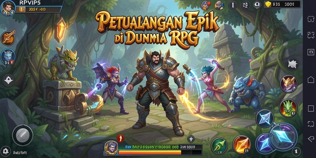 Tampilan gameplay RPVIP5 penuh aksi dan petualangan seru.