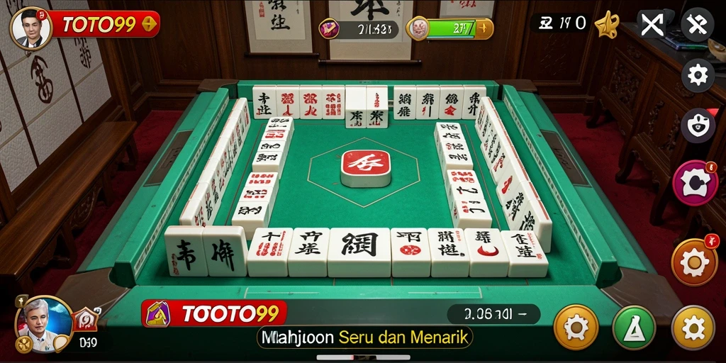 Tampilan menarik dari gameplay Mahjong di TOTO99.