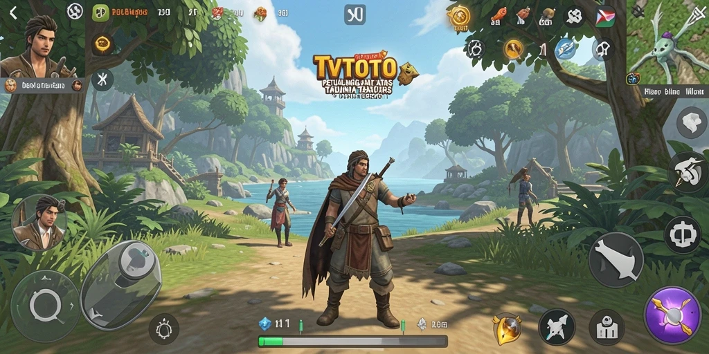 Gameplay seru di dunia terbuka TVTOTO dengan grafis menawan.